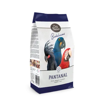 Krmivo pro ptáka Deli Nature Birdelicious Parrots Pantanal unikátní, vysoce kvalitní směs pro velké ary, kakaduy palmové, černé kakaduy a guaruby 2 kg
