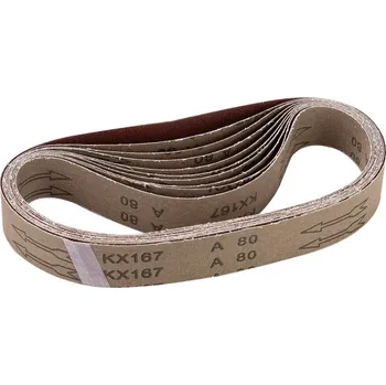 Brusný papír DEMA Brusný pás K80 pro pásovou brusku na trubky, 10 ks