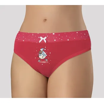 Kalhotky Kalhotky dámské Andrie vánoční PS 2891 ovečka červené Barva: červená, Velikost: XL