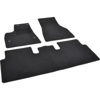 autokoberec Autokoberce textilní přesné černé / černé obšití - Tesla Model S (2012-2023) 5-sedadel