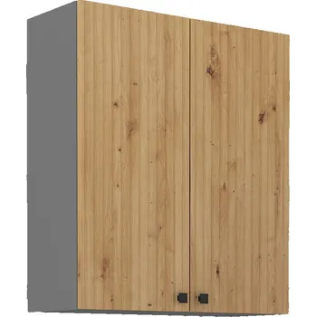 Kuchyňská skříňka Horní skříňka Ava 80 G-90 2F Barva korpusu: Antracit, Barva dvířek: Dub Artisan