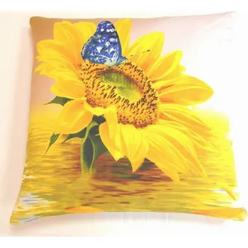 Dekorativní polštářek 3D povláček na polštářek APEX - Slunečnice - Povláček na polštářek