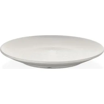 Talíř KULSAN MINA MELAMÍNOVÝ KULATÝ TALÍŘ 45 CM BÍLÝ