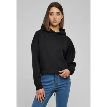 Dámská mikina Ladies Cropped Oversized Hoodie - black XL