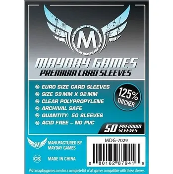 Příslušenství k deskovým hrám Obaly na karty 59 x 92 mm (Mayday Premium)