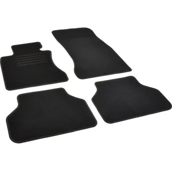 autokoberec Autokoberce textilní přesné černé / černé obšití - BMW 5er (Typ E60) Sedan (2003-2010) 5-sedadel