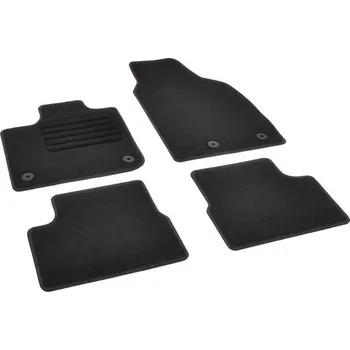 autokoberec Autokoberce textilní přesné černé / černé obšití - Fiat 500e (2020-2023) 5-sedadel