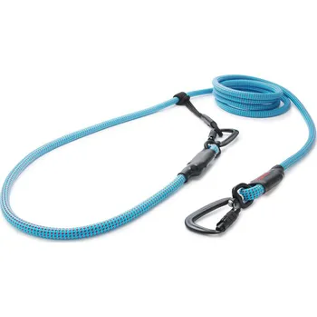 Tamer Lanové vodítko EASYLONG TWIST | Velký pes | bledě modré s červeným prošitím - 055 Délka: 2 m