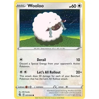 Sběratelská karetní hra Pokémon karta Wooloo 221/264 - Fusion Strike