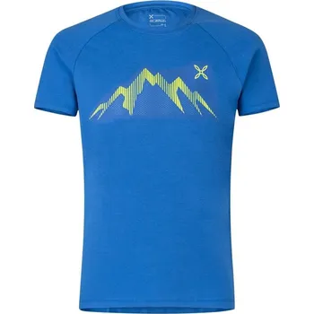 Triko Montura Summit T-shirt sky blue/lime green