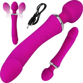 Vibrátor LOLO elegantní masažní hlavice s vyhříváním růžová