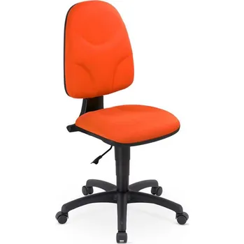 Kancelářská židle WEBST@R, potah z látky Sempre, barva oranžová, konstrukce černá