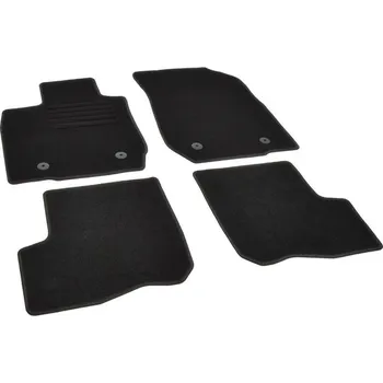 autokoberec Autokoberce textilní přesné černé / černé obšití - Dacia Logan I (2004-2013) 5-sedadel