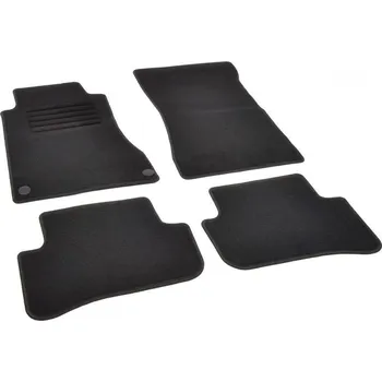 autokoberec Autokoberce textilní přesné černé / černé obšití - Mercedes-Benz C-Klasse (Typ W203) Sedan (2000-2007) 5-sedadel