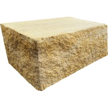 Zahradní obrubník DITON Tvárnice Muráno 14/25 koncový 3/4 kámen 330x250x140 mm sabia