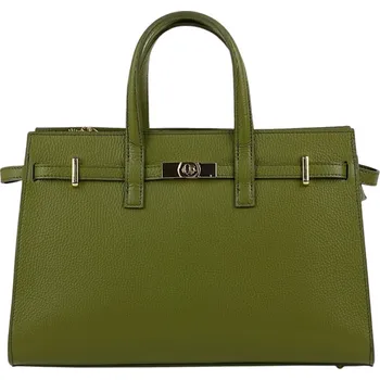 Kabelka Kabelka z kůže 1048 Itálie barva: zelená-petrolejová