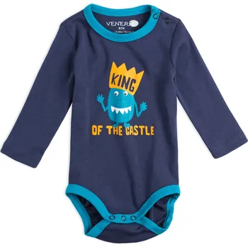 Kojenecké body VENERE KING modré Velikost: 68