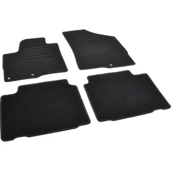 autokoberec Autokoberce textilní přesné černé / černé obšití - Hyundai ix55 (2009-2011) 5-sedadel