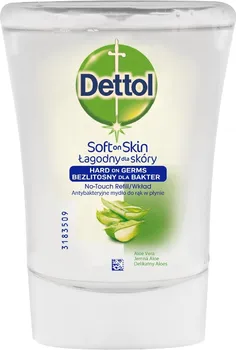 Mýdlo Dettol Soft on Skin No-Touch Refill Aloe Vera tekuté mýdlo náhradní náplň do bezdotykového dávkovače