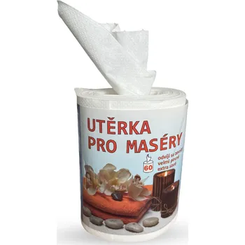 Utěrka Utěrka pro MASÉRY 1vrstvá 17cm/60 útržků/bez dutinky