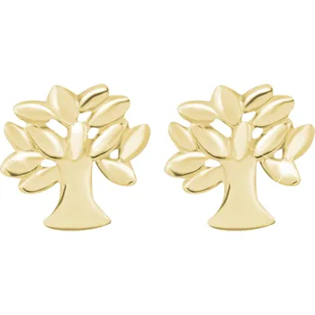 Náušnice Troli Moderní pozlacené náušnice Strom života + 2 měsíce na vrácení zboží