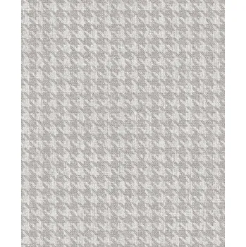 Tapeta Šedá vliesová tapeta na zeď, imitace látky, vzor kohoutí stopa, ILA505, Aquila, Khroma by Masureel