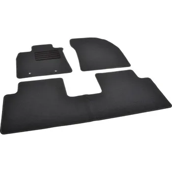autokoberec Autokoberce textilní přesné černé / černé obšití - Toyota Avensis III (Typ T270) (2008-2018) 5-sedadel