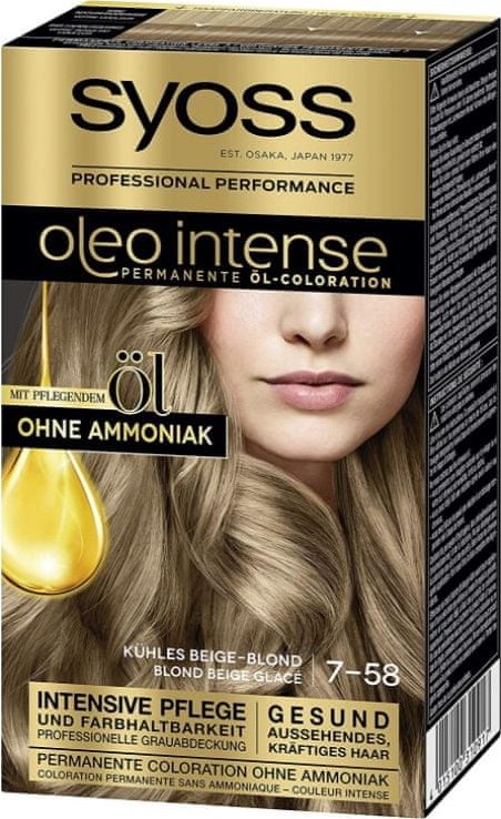Syoss Oleo Intense 115 ml 7-58 studená béžová blond od 156 Kč - Zbozi.cz
