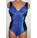 Body Wear Celkové dámské plavky P14 modré Barva: Modrá, Velikost: 90C