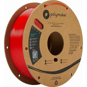 Filament Polymaker PolyLite PETG červená 1,75mm 1kg
