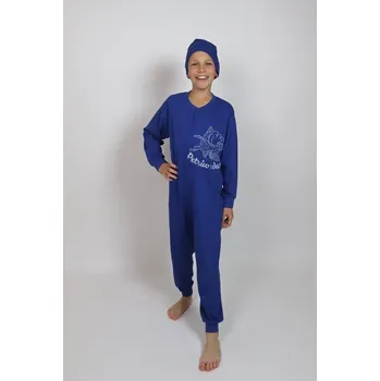 Kojenecký overall Dětský overal dlouhý s čepičkou Rozárka M122 ryba modrý Barva: Modrá, Velikost: 150