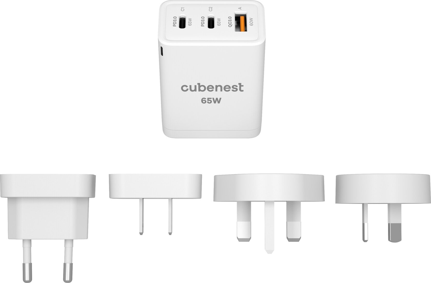 Cubenest PowerCube Original USB A+C - Colour: Grey