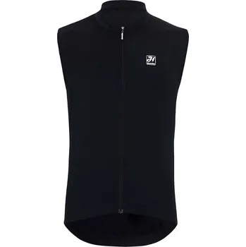 cyklistický dres HOLOKOLO Cyklistický dres bez rukávů - AIRFLOW - černá 4XL