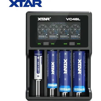 Nabíječka baterií Nabíječka Xtar VC4SL LCD USB pro 1 - 4 Li-Ion/Mn/Ni-MH NEW MODEL