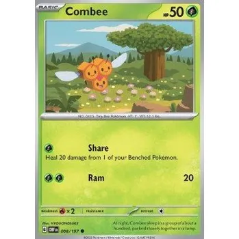 Sběratelská karetní hra Pokémon OBF 008/197 Combee - Obsidian Flames Stav: Near Mint, Verze: REVERSE HOLO
