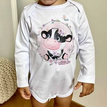 Milinko Body pro miminka na dlouhý rukáv- Roztomilá kravička Velikost: 80 (9-12m)