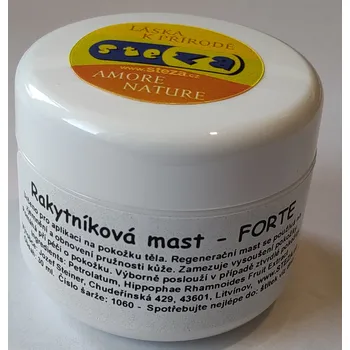 Tinktur - Rakytníková mast - FORTE 10 kelímek po 30 ml. (Mastička z rakytníku)