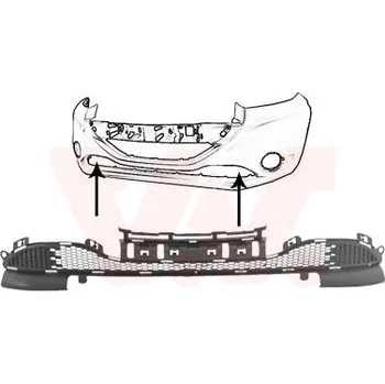 Nárazník Větrací mřížka, nárazník VAN WEZEL 4034599