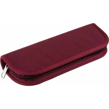 Penál Stil pouzdro jednobarevné M - 8 gumiček vínové