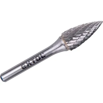 Příslušenství k frézce Fréza karbidová ostrý oblouk, 12×25mm, stopka 6mm, sek střední, EXTOL INDUSTRIAL