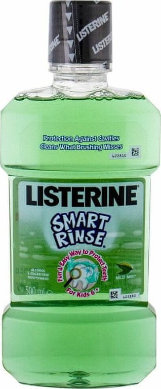Listerine Kids Mouthwash Smart Rinse Mild Mint - Zbozi.cz