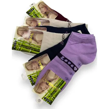 Dámské ponožky Pesail Dámské ponožky mix barvy 6x párů 07 Barva: Fialová, Velikost: 35-38