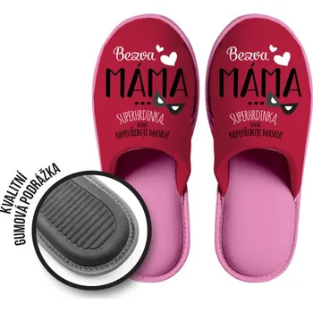 Žertovný předmět Dárkové papuče Bezva máma