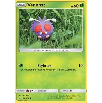 Volný čas Pokémon UNB 010/214 Venonat - Unbroken Bonds Stav: Excellent, Verze: NORMAL