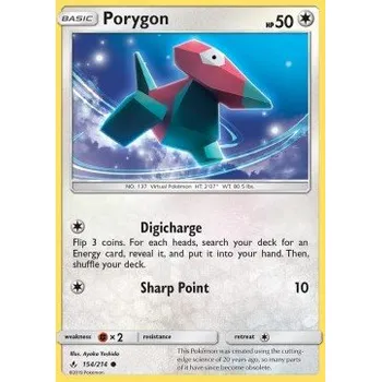 Volný čas Pokémon UNB 154/214 Porygon - Unbroken Bonds Stav: Excellent, Verze: NORMAL