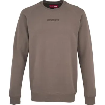 Pánská mikina Mikina CCM Core Fleece Crew YTH, hnědá, Dětská, L CCM