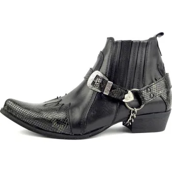 Moto obuv Selma westernové boty na motorku na koně 1222/W černá, velikost 39