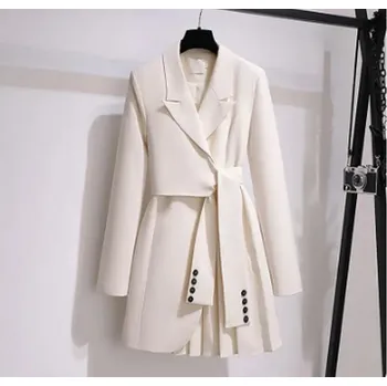 Dámské sako Módní dámské podzimní sako/kabátek Barva: meruňková, Velikost: XXL