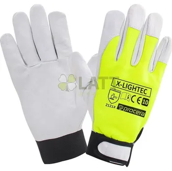 Pracovní oblečení Ochranné rukavice Procera vyztužené kůží X-LIGHTEC vel.9 / L