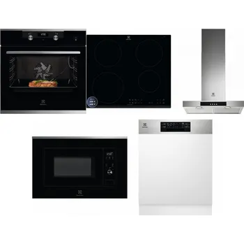 Set domácích spotřebičů ELECTROLUX KODEC75X2 + ELECTROLUX LIR60433B + ELECTROLUX LFT426X + ELECTROLUX LMS2203EMX + ELECTROLUX EEM48300IX